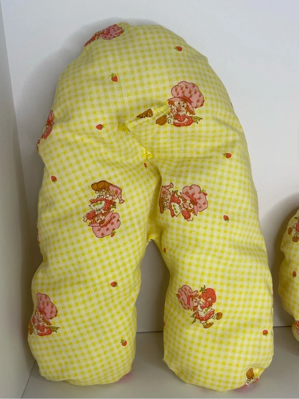 Vintage 80s Strawberry Shortcake ABC Alphabet Pillow Set Cut & Sew Wall Decor